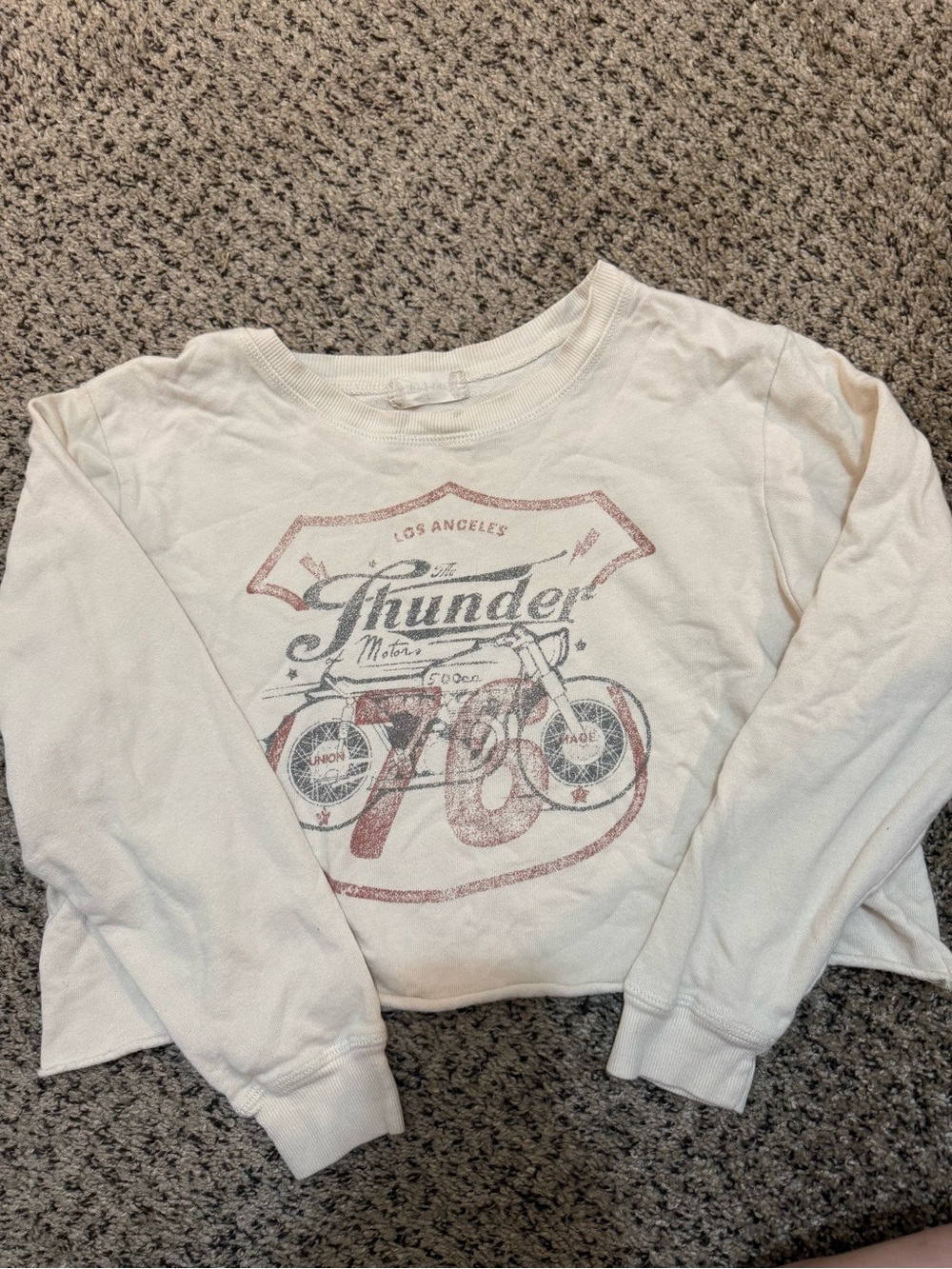 Altar'd State Los Angeles Thunder Cropped Sweatshirt — Size L